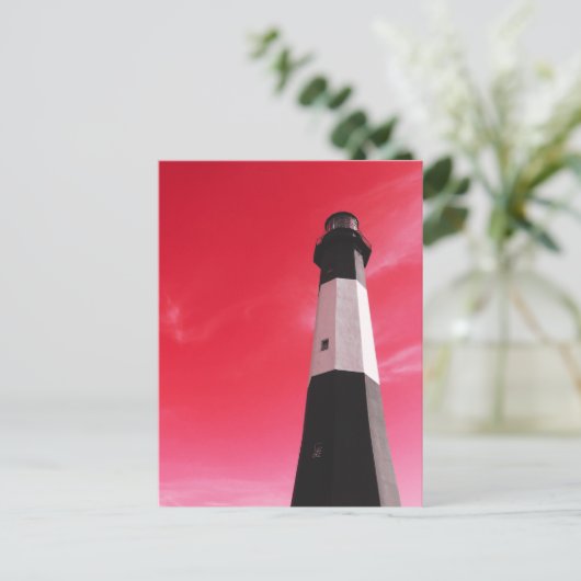 lichtstation van tybee briefkaart (Staand voorkant)