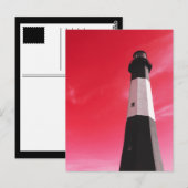 lichtstation van tybee briefkaart (Voorkant / Achterkant)
