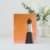 lichtstation van tybee briefkaart (Staand voorkant)
