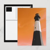 lichtstation van tybee briefkaart (Voorkant / Achterkant)