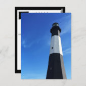 lichtstation van tybee briefkaart (Voorkant / Achterkant)