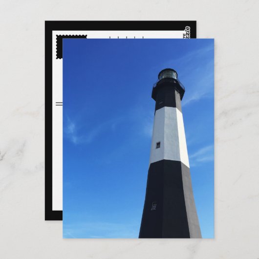 lichtstation van tybee briefkaart (Voorkant / Achterkant)