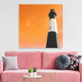 lichtstation van tybee canvas afdruk (Insitu (Woonkamer))