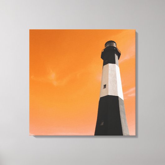 lichtstation van tybee canvas afdruk (Voorkant)