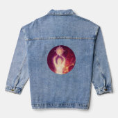 Lichtsterkte Paarse Denim Jacket (Achterkant)