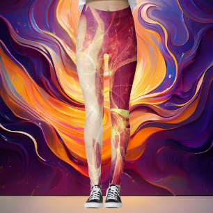 Lichtsterkte Paarse Leggings