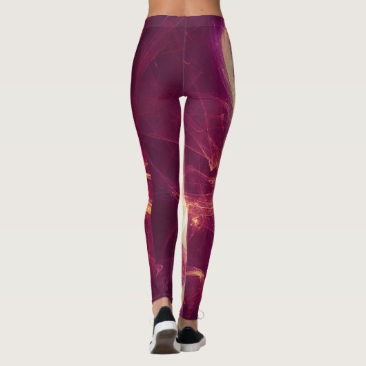 Lichtsterkte Paarse Leggings (Achterkant)