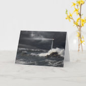 Lichtstraal die In Stormachtige Oceaan glanzen Kaart (Gele Bloem)