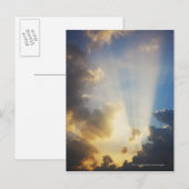 Lichtstraal door de wolken briefkaart (Voorkant / Achterkant)