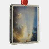 Lichtstraal door de wolken metalen ornament (Rechts)