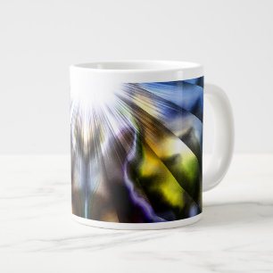 lichtstraal grote koffiekop