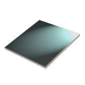 Lichtstraal op diep Turquoise Blue Tegeltje (Zijkant)