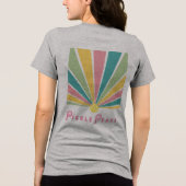 Lichtstralen Tri-Blend Shirt (Achterkant)