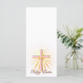 Lichtstralen van het religieuze kruis (op wit) (Staand voorkant)