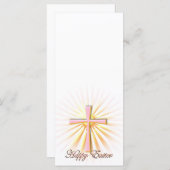 Lichtstralen van het religieuze kruis (op wit) (Voorkant / Achterkant)