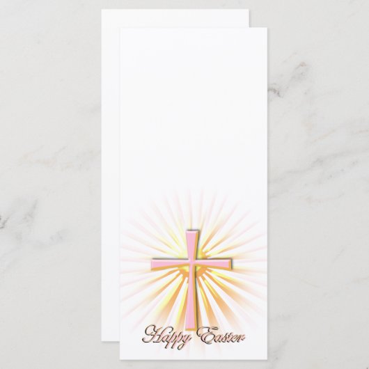 Lichtstralen van het religieuze kruis (op wit) (Voorkant / Achterkant)