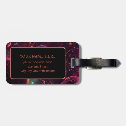 lichtstroom bagagelabel (Achterkant horizontaal)