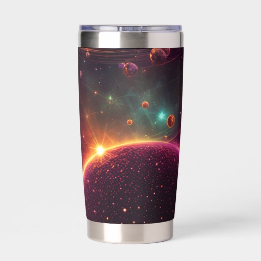 lichtstroom geïsoleerde drinkbeker (Achterkant)