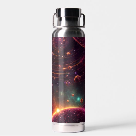 lichtstroom waterfles (Achterkant)