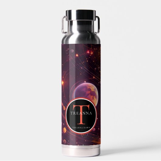 lichtstroom waterfles (Voorkant)