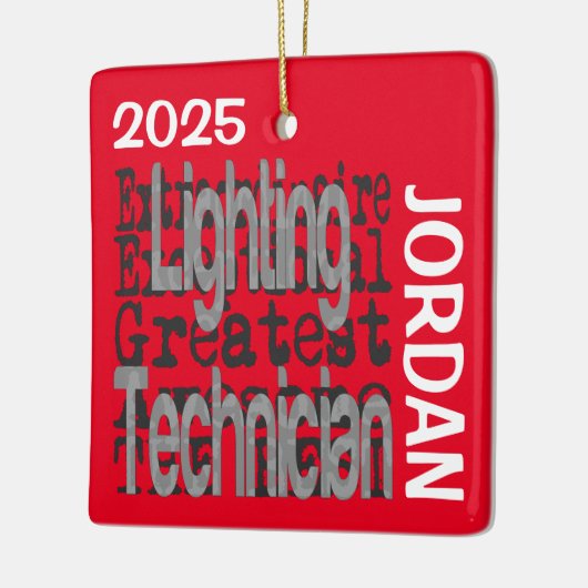 Lichttechnicus Extraordinaire CUSTOM Keramisch Ornament (Links)