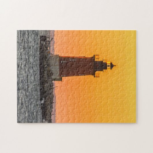 Lichttoren Delaware. Legpuzzel (Horizontaal)