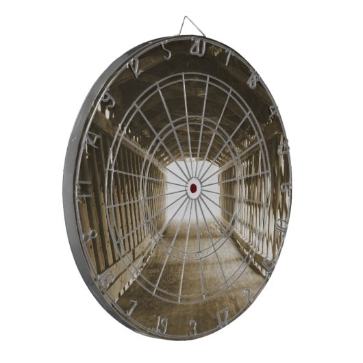 Lichttunnel Dartbord (Voorkant Links)