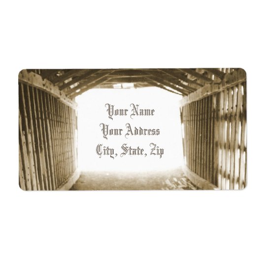 Lichttunnel Etiket (Voorkant)