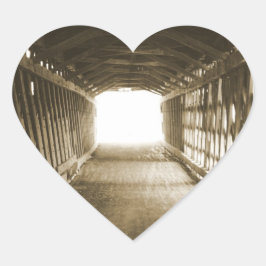 Lichttunnel Hart Sticker