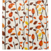 Lichtval bladeren patroon douchegordijn (Voorkant)