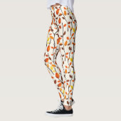 Lichtval bladeren patroon leggings (Links)