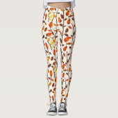 Lichtval bladeren patroon leggings (Voorkant)