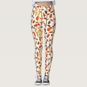 Lichtval bladeren patroon leggings