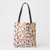 Lichtval bladeren patroon tote bag (Voorkant)