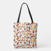 Lichtval bladeren patroon tote bag (Achterkant)
