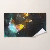 Lichtvlinder en nachtvlinder bad handdoek (Handdoek)
