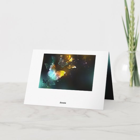 Lichtvlinder en nachtvlinder bedankkaart (Achterkant)