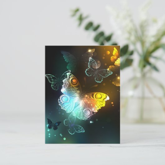 Lichtvlinder en nachtvlinder briefkaart (Staand voorkant)