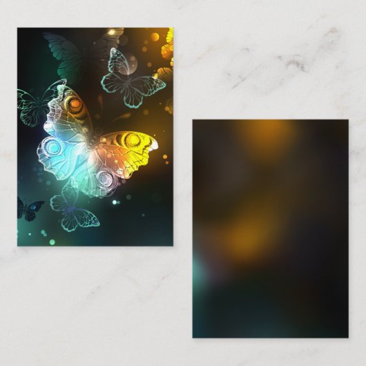 Lichtvlinder en nachtvlinder contactkaartje (Voorkant / Achterkant)