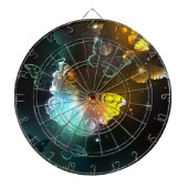 Lichtvlinder en nachtvlinder dartbord (Voorkant)