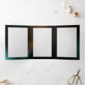 Lichtvlinder en nachtvlinder drieluik wenskaart (Binnen)