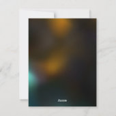 Lichtvlinder en nachtvlinder feestdagenkaart (Achterkant)