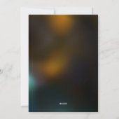 Lichtvlinder en nachtvlinder feestdagenkaart (Achterkant)