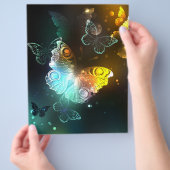 Lichtvlinder en nachtvlinder flyer (Hand)