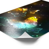 Lichtvlinder en nachtvlinder foto afdruk (Hoek)