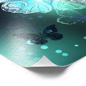 Lichtvlinder en nachtvlinder foto afdruk (Hoek)