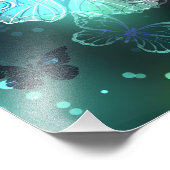 Lichtvlinder en nachtvlinder foto afdruk (Hoek)