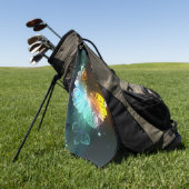 Lichtvlinder en nachtvlinder golfhanddoek (Groen)