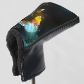 Lichtvlinder en nachtvlinder golfheadcover (3/4 voorkant)