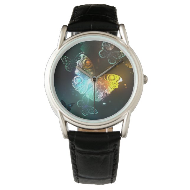 Lichtvlinder en nachtvlinder horloge (Voorkant)